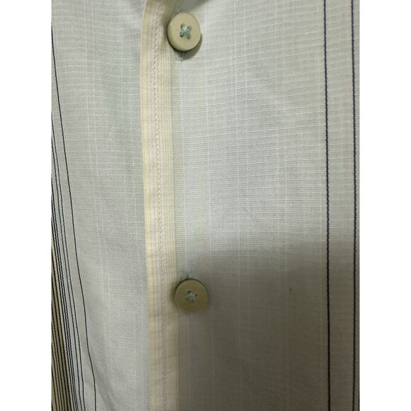 TOMMY BAHAMA Men’s Long-Sleeve Shirt Collared Button-Up Striped Cotton Size XL - Picture 2 of 8